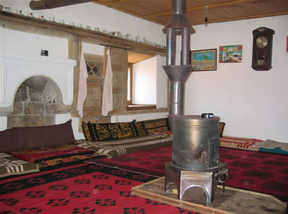 Traditional men's room in Albanian kulla