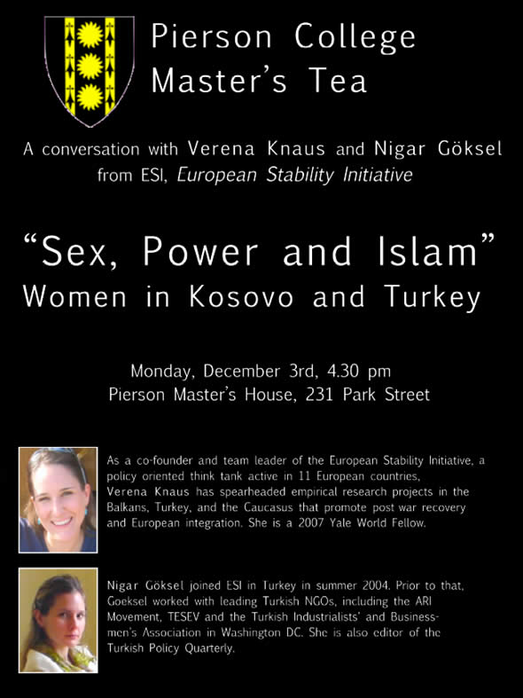 Sex, Power and Islam. Women in Kosovo and Turkey