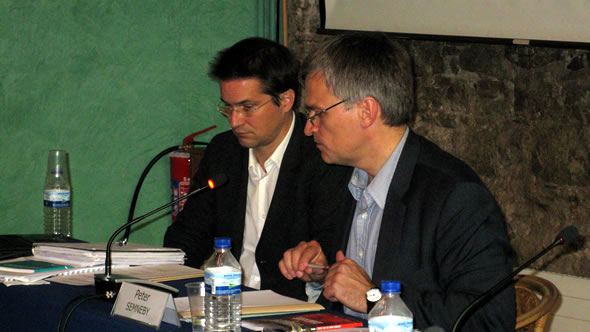 Gerald Knaus (ESI) and Peter Semneby (EUSR for South Caucasus). Photo: CIDOB