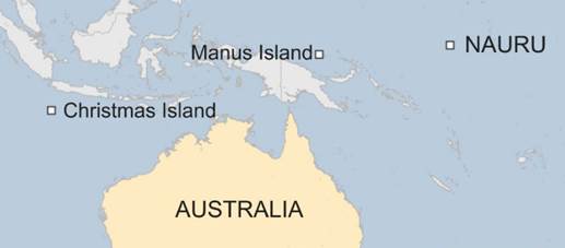 Map of Manus Island