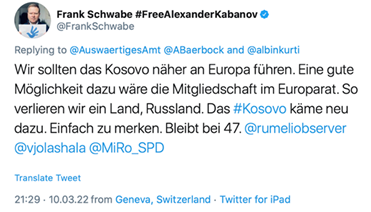 Frank Schwabe: "We should bring Kosovo closer to Europe"