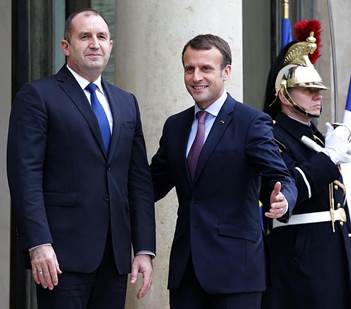 Rumen Radev and Emmanuel Macron