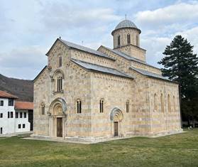 The monastery of Visoki Decani, Kosovo, March 2024. Photo: ESI