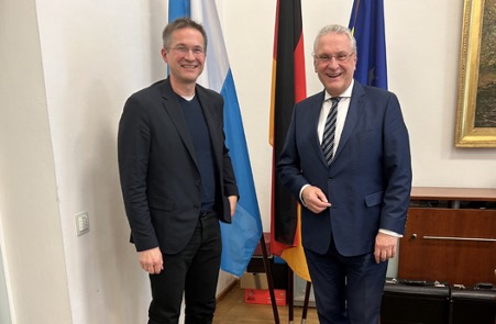 Gerald Knaus with Bavarian State Minister of the Interior Joachim Herrmann